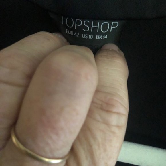 TOPSHOP BLACK LIGHTWEIGHT DUSTER MIDI COAT US 10 - Picture 3 of 5